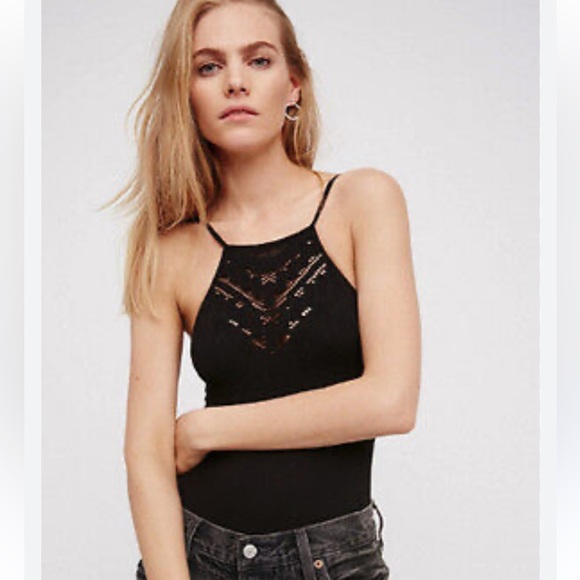 Free People Intimately Seamless Solstice Black Bodysuit M/L - Picture 4 of 11